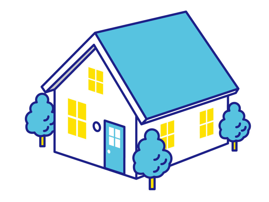 住宅のイラスト画像
