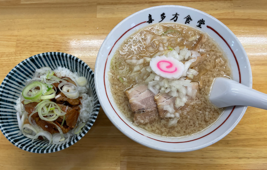 喜多方食堂磯崎のラーメン